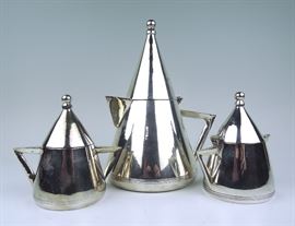 Wonderful Art Deco Silver Plated Tea Set