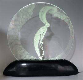 Rare Erte signed Luminaire