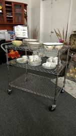 Stainless steel service cart