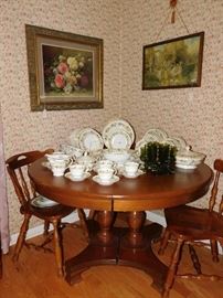 Maple table and chairs