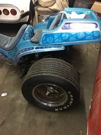 Blue Ed Roth Trike