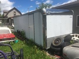 Large Tri-Axle Pace enclosed car hauler 2000