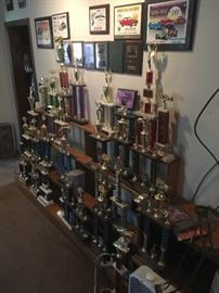 Hundreds of hot rod trophies