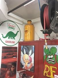 Vintage restored Shell Oil Company drum