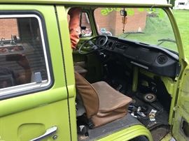 Volkswagen Bus vintage interior