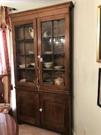 Cherry corner cabinet