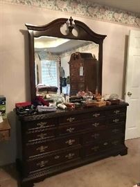 Dresser and mirror
