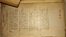 we found these today, they had been hidden under a bed for years. There are three boxes of books that have writing on a daily, weekly and monthly ledger...very interesting!