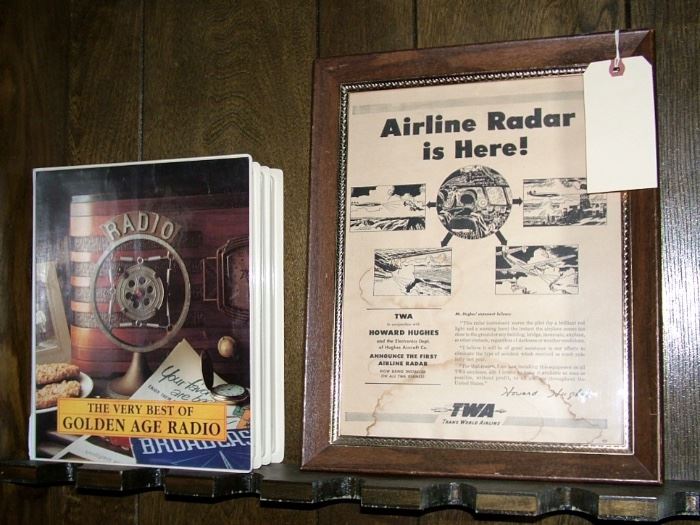 TWA/HOWARD HUGHES INTRODUCES RADAR TO COMMERCIAL FLIGHTS LITHO SIGNED