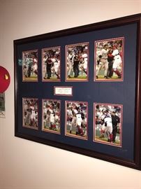 FRAMED SPORTS MEMORABILIA-RED SOX AND YANKEES "THE BRAWL THAT STARTED IT ALL"