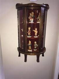 WOODEN DISPLAY CABINET ONLY