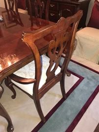 ETHAN ALLEN FORMAL DINING ROOM TABLE AND CHAIRS