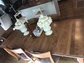 SAWMILL FURNITURE-LARGE WOODEN DINING TABLE WITH CHAIRS