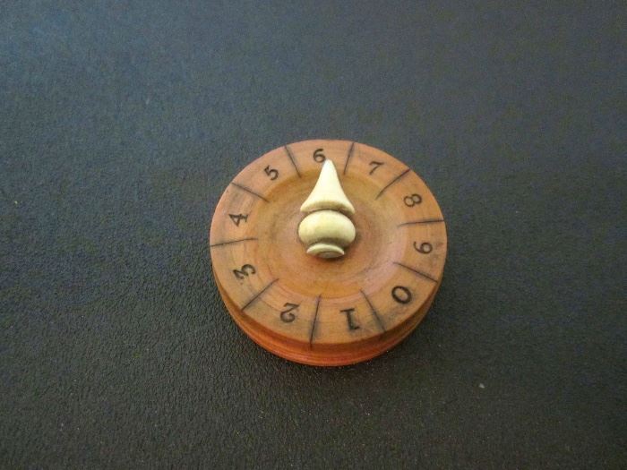 Old English board game counter - dial is made of bone