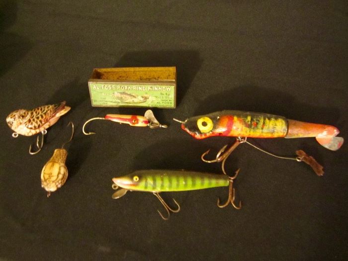 Collection of vintage lures