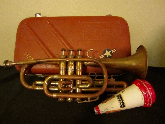 1962 Olds Ambassador Trumpet/Cornet with case and muffler