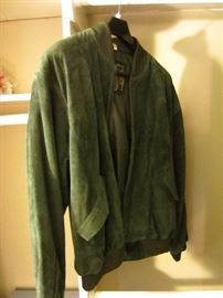 Green Suede Jacket by the Pierce Arrow - 1x size - never worn