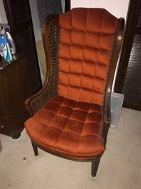 ANTIQUE TALL BACK CHAIR