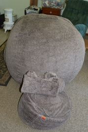 Original Lovesac with Footrest & Neck Pillow