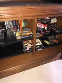 BROYHILL LARGE SHELVING UNITS AND MEDIA CENTER