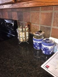 TONS OF KITCHENWARE, GLASSWARE, COOPER POTS, SILVERWARE, CHINA SETS, COOKWARE, BAKEWARE AND SMALL APPLIANCES