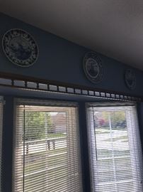 HUGE COLLECTION OF BLUE POTTERY INCLUDING DELFT BLUE POTTERY , ROYAL DELFT, BLUE DANUBE POTTERY