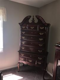 QUEEN ANNE STYLE TALL HIGHBOY DRESSER