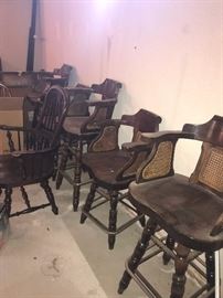 LOTS OF WOODEN CHAIRS