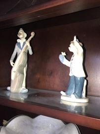 PORCELAIN CLOWN FIGURINES