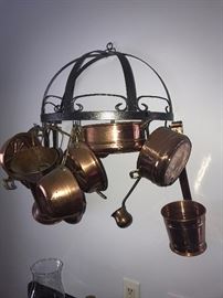 TONS OF KITCHENWARE, GLASSWARE, COOPER POTS, SILVERWARE, CHINA SETS, COOKWARE, BAKEWARE AND SMALL APPLIANCES