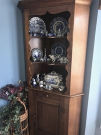 HUGE COLLECTION OF BLUE POTTERY INCLUDING DELFT BLUE POTTERY , ROYAL DELFT, BLUE DANUBE POTTERY
