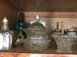 TONS OF KITCHENWARE, GLASSWARE, COOPER POTS, SILVERWARE, CHINA SETS, COOKWARE, BAKEWARE AND SMALL APPLIANCES