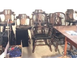 LOTS OF WOODEN CHAIRS