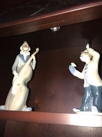 PORCELAIN CLOWN FIGURINES