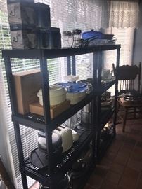 TONS OF KITCHENWARE, GLASSWARE, COOPER POTS, SILVERWARE, CHINA SETS, COOKWARE, BAKEWARE AND SMALL APPLIANCES