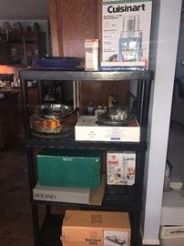TONS OF KITCHENWARE, GLASSWARE, COOPER POTS, SILVERWARE, CHINA SETS, COOKWARE, BAKEWARE AND SMALL APPLIANCES