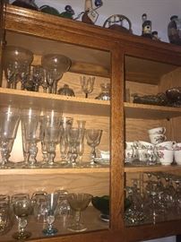 TONS OF KITCHENWARE, GLASSWARE, COOPER POTS, SILVERWARE, CHINA SETS, COOKWARE, BAKEWARE AND SMALL APPLIANCES