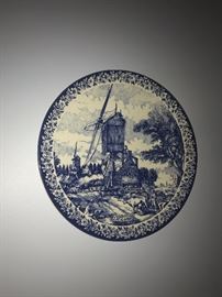 HUGE COLLECTION OF BLUE POTTERY INCLUDING DELFT BLUE POTTERY , ROYAL DELFT, BLUE DANUBE POTTERY