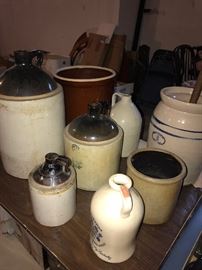 ANTIQUE STONEWARE JUGS