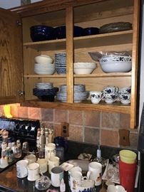 TONS OF KITCHENWARE, GLASSWARE, COOPER POTS, SILVERWARE, CHINA SETS, COOKWARE, BAKEWARE AND SMALL APPLIANCES