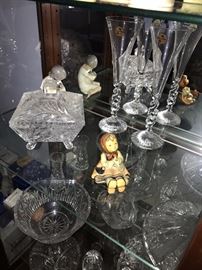WATERFORD CRYSTAL / CRISTAL D'ARQUES / ANTIQUE CRYSTAL / BEAUTIFUL COLLECTION OF HUMMELS