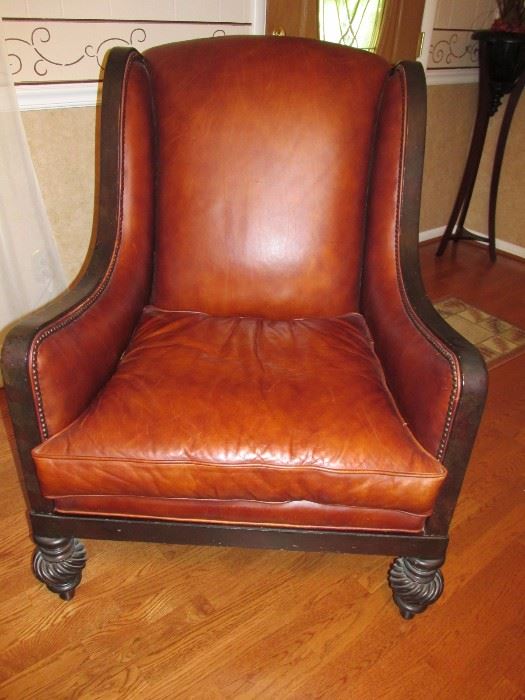 Comfort rich leather chair--Lexington.