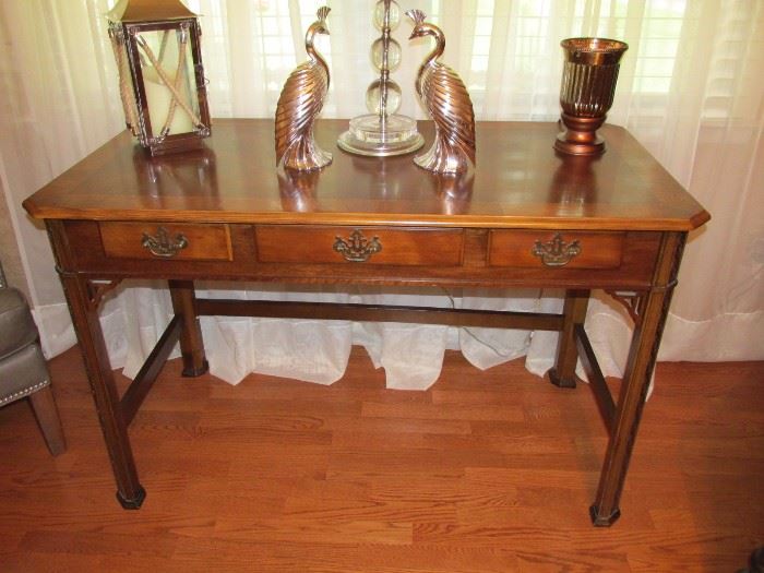 Beautiful Rich Wood Table To Accent Your Favorite Pieces