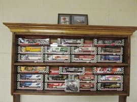 Wall Display of Racing Memabelia 