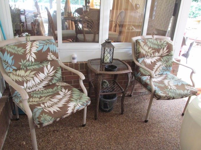 TWO LIKE NEW PATIO CHAIRS