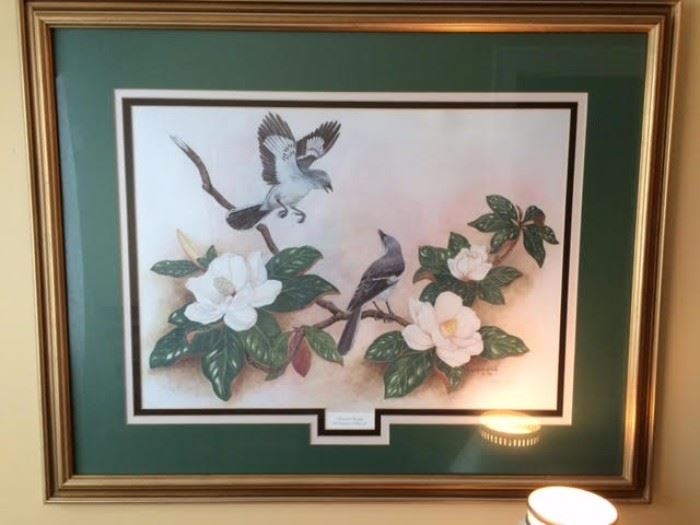 Mockingbird Magnolias SN Print