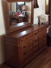  Ethan Allen dresser with mirror 