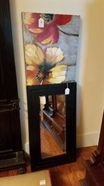 mirror and large painting