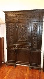 large antique halltree