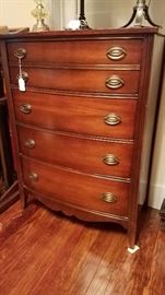 vintage mahogany chest of drawers